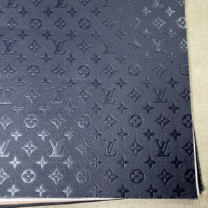 Louis Vuitton  Embossed Mono Navy Blue Vinyl For Crafting Classic Size 12" X 12"